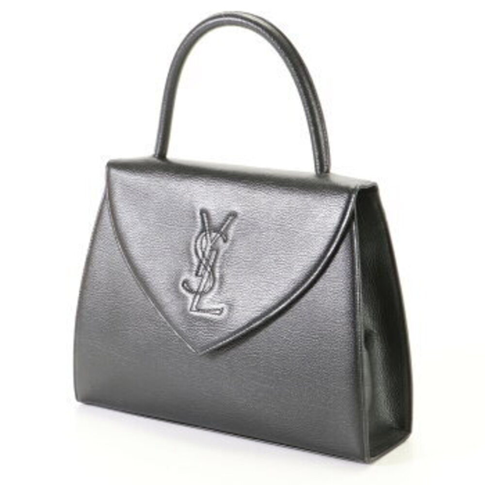 Yves Saint Laurent Cassandra leather handbag top handle shoulder strap - Picture 2 of 14